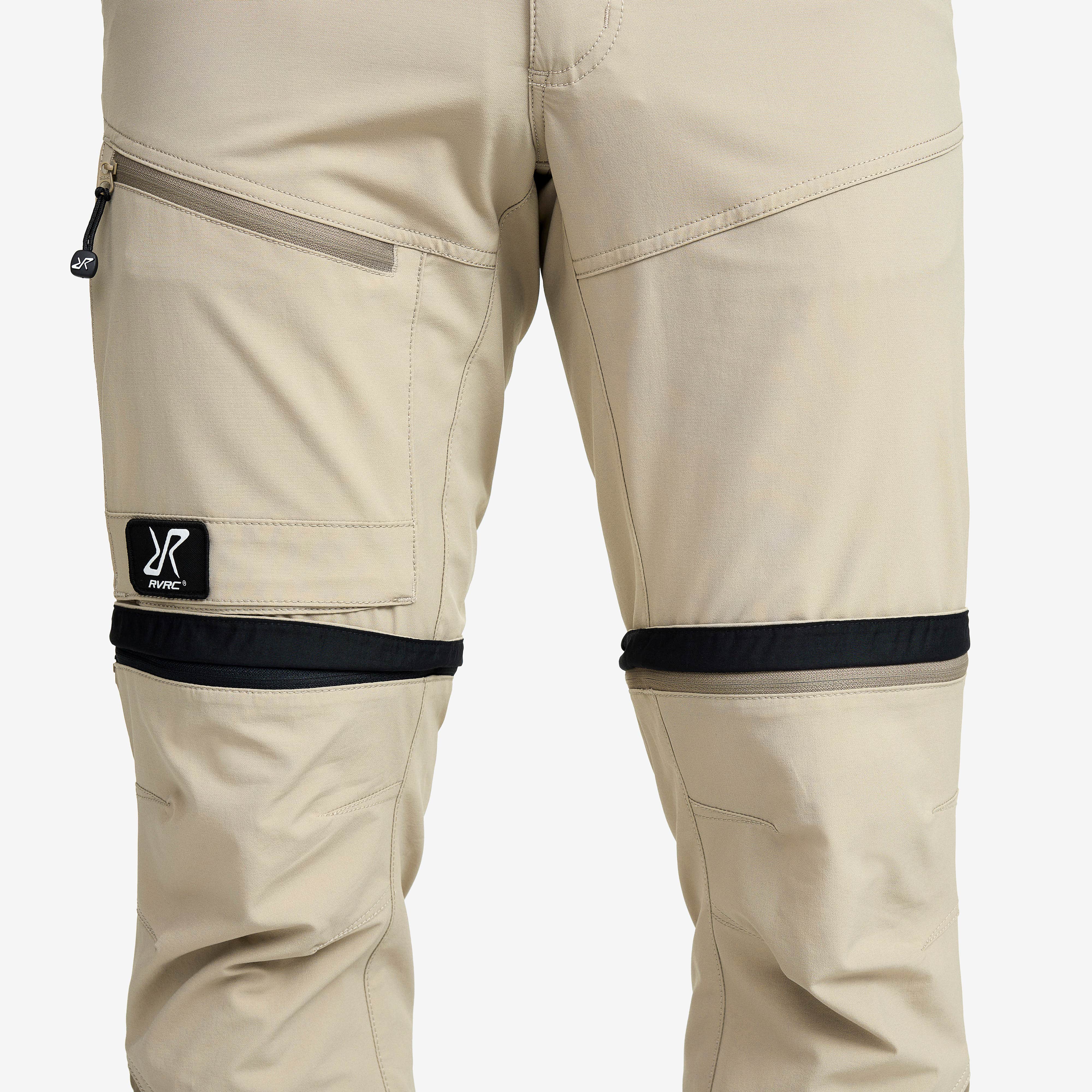 Range Pro Stretch Zip-off Pants Herre Aluminium/Brindle