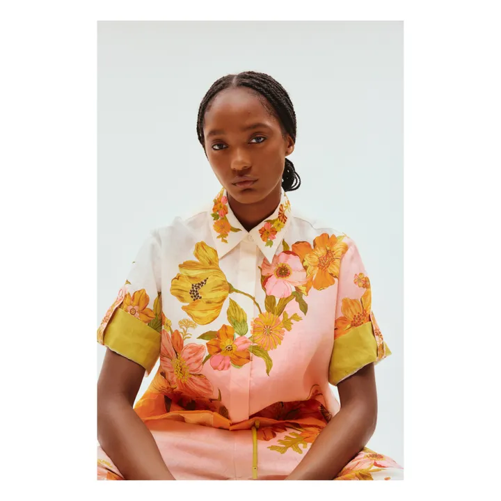Alémais Chemise Silas Lin | Vert anis