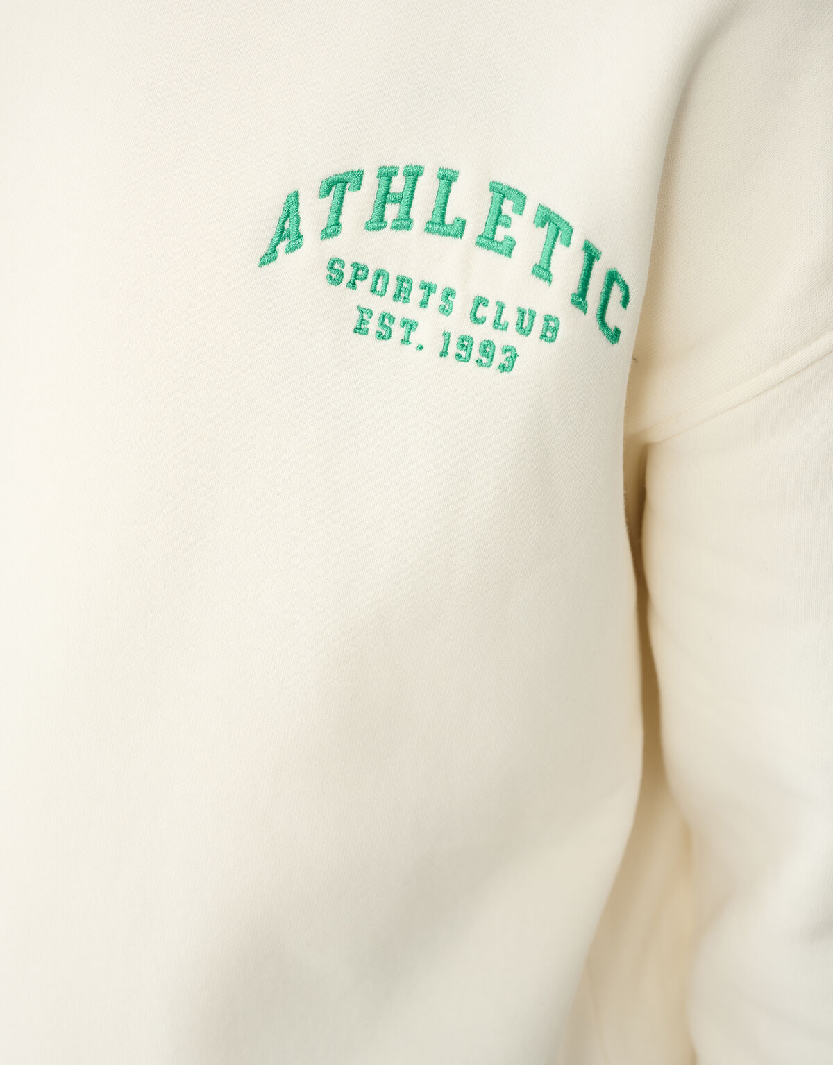 Athletic Artwork Sweater Gebroken Wit