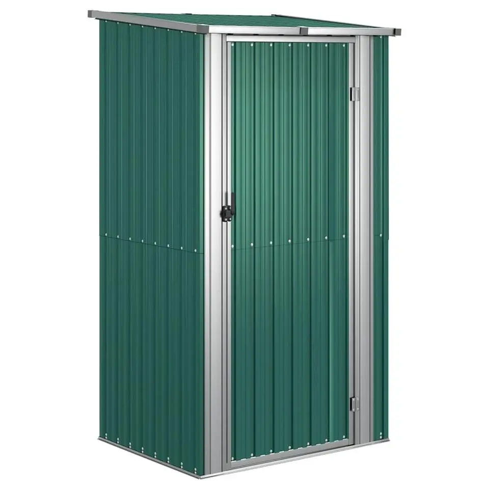 vidaXL - Tuinschuur - Groen - Staal