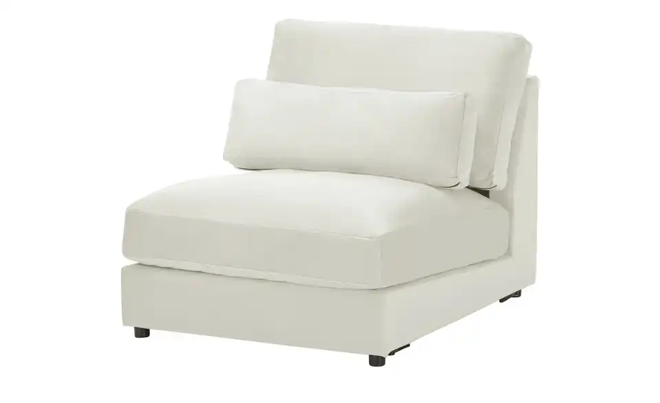 Element Branna Beige Samt 1-Sitzer