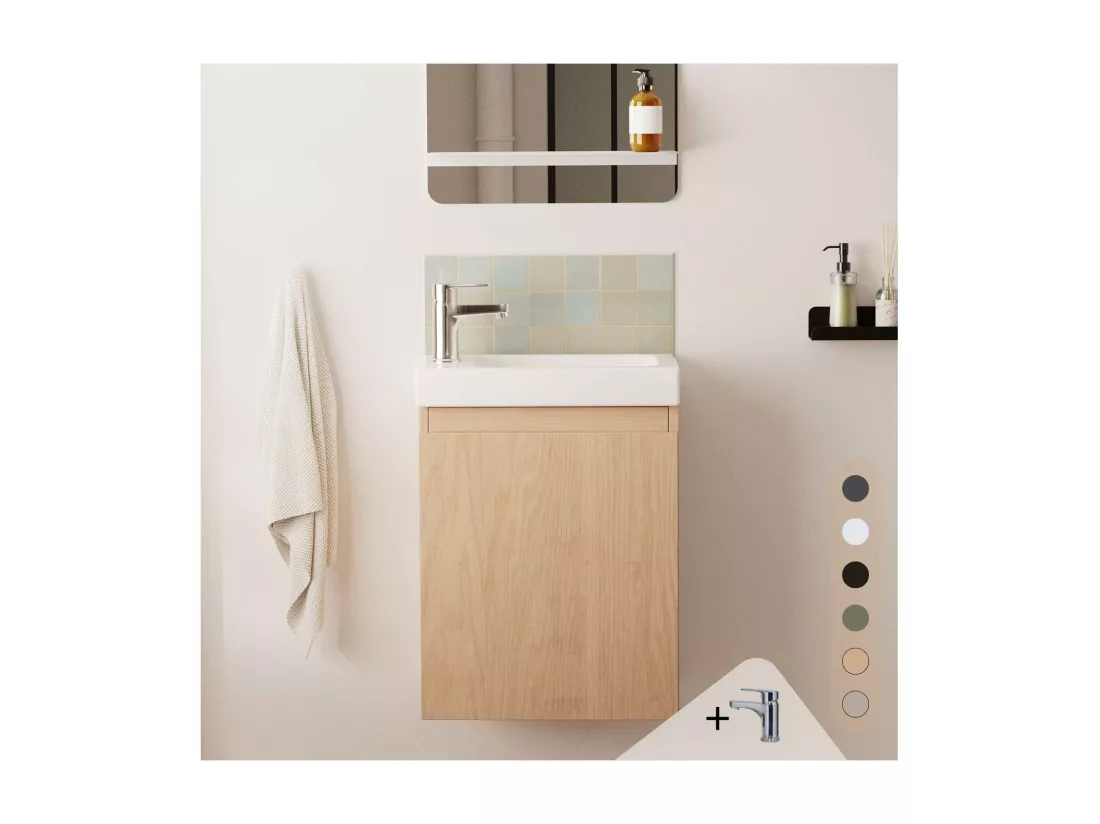Ensemble meuble lave-mains LISA + Robinet TAP