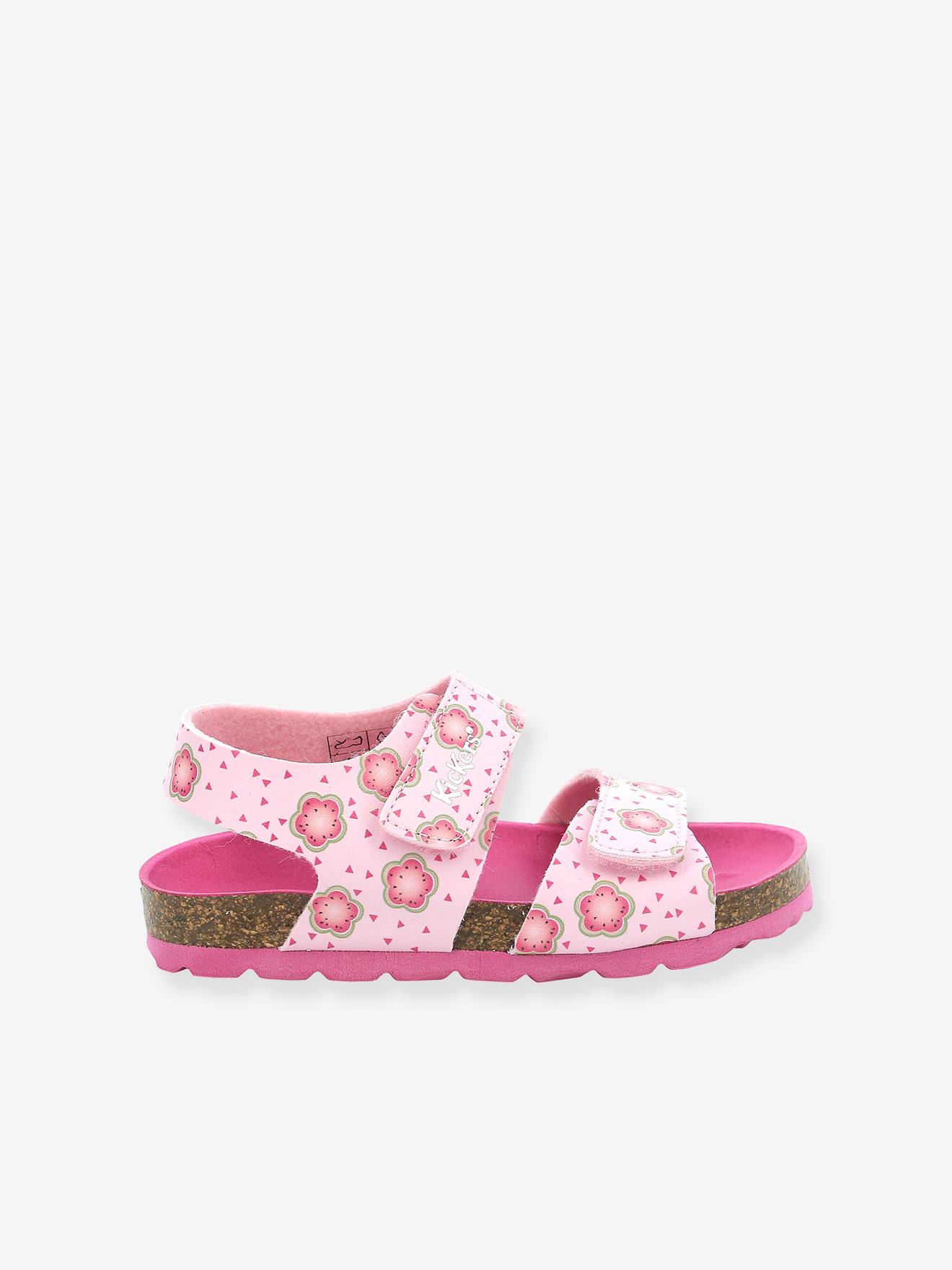Sandálias Summerkro Summerkick KICKERS® com estampa rosa claro