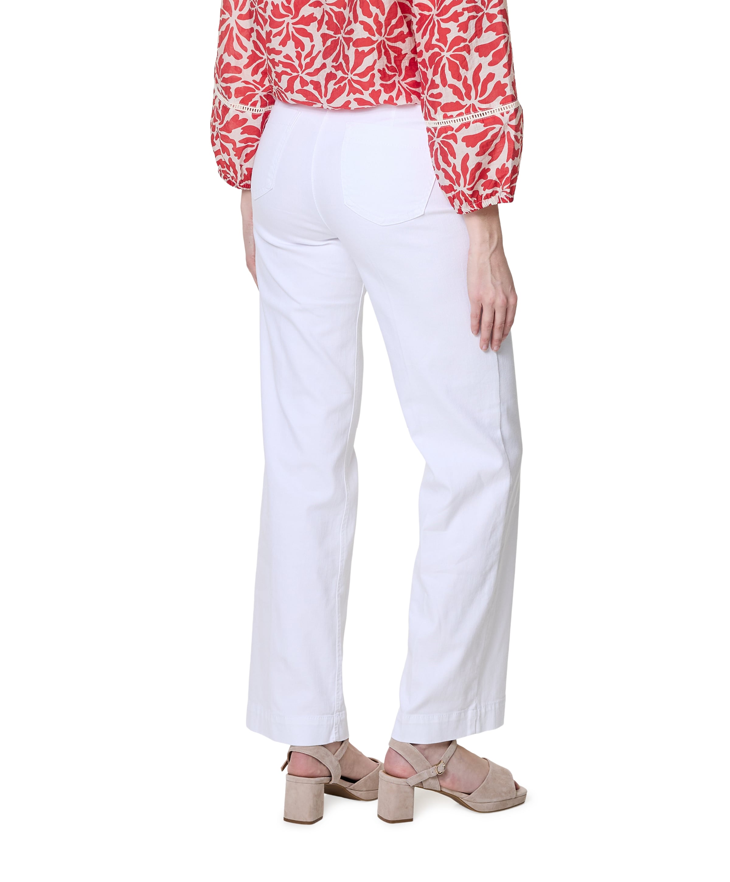 Toni Jenny Wide Leg dames jeans wit