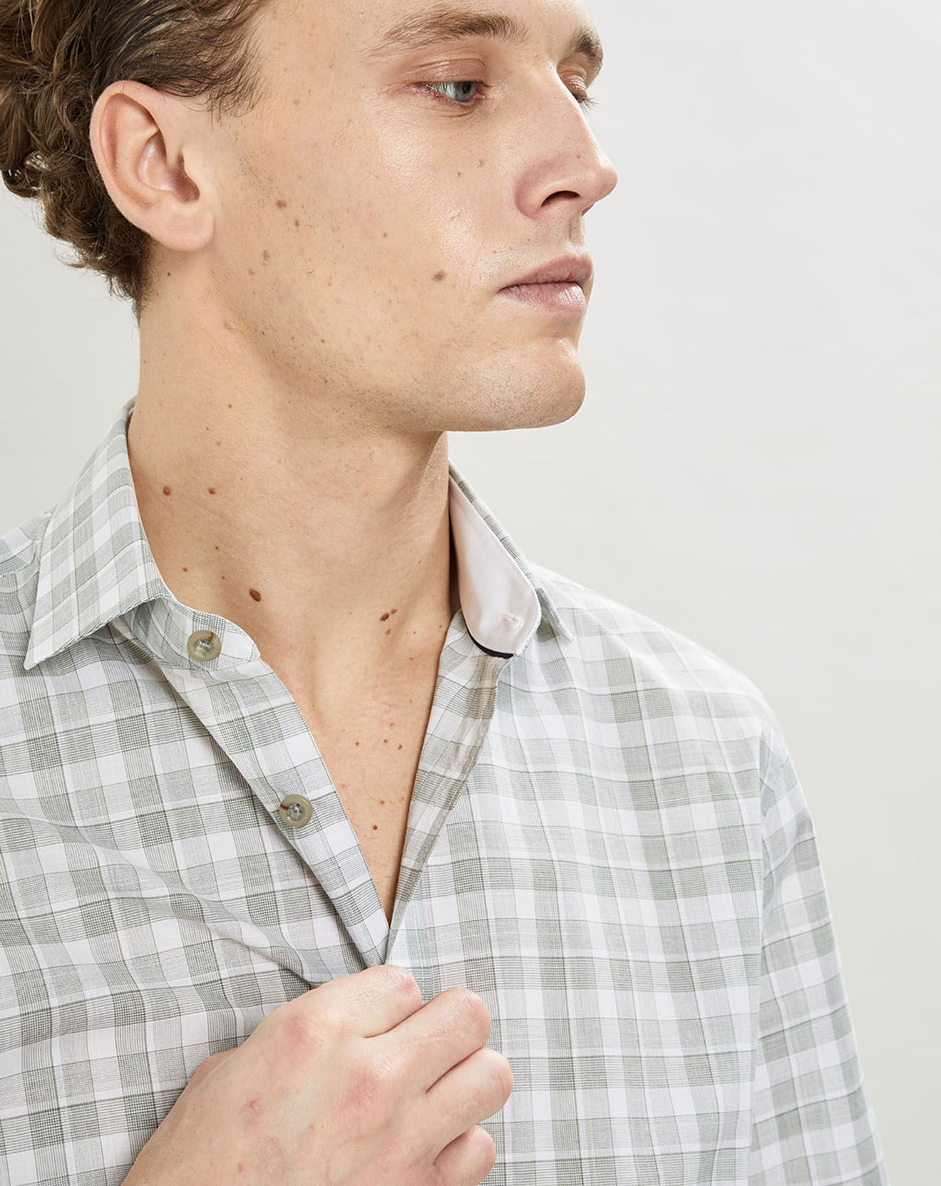 Hackett London Chemise Classic Fit imprimée vert kaki