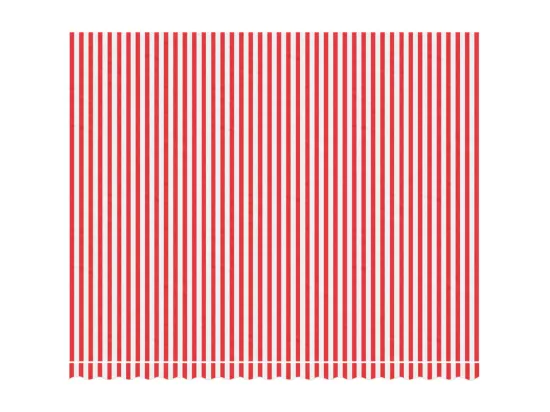 Tissu de remplacement pour auvent rayures rouges et blanches