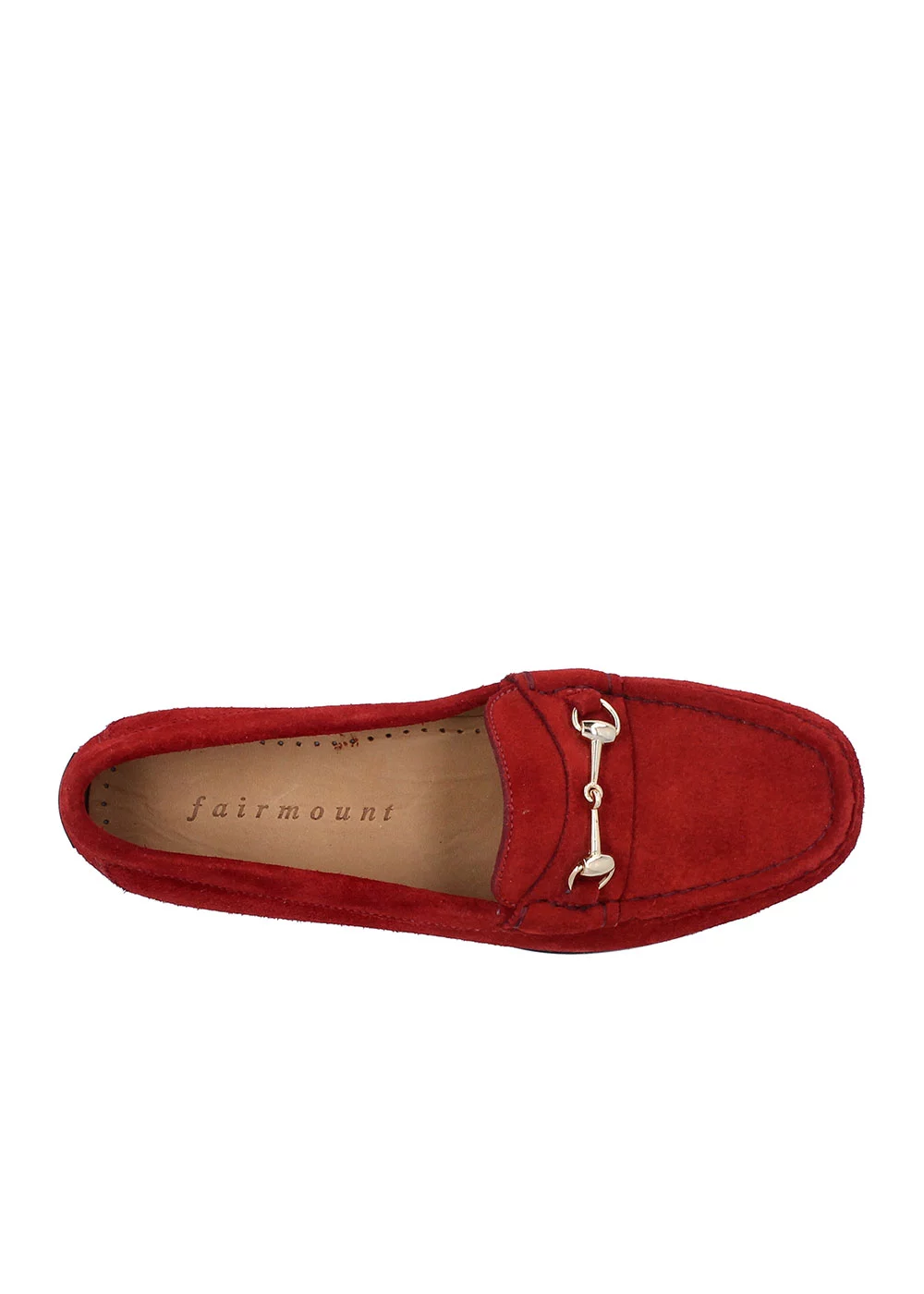 MOCASSIN MORSETI MOC II VELOURS ROUGE