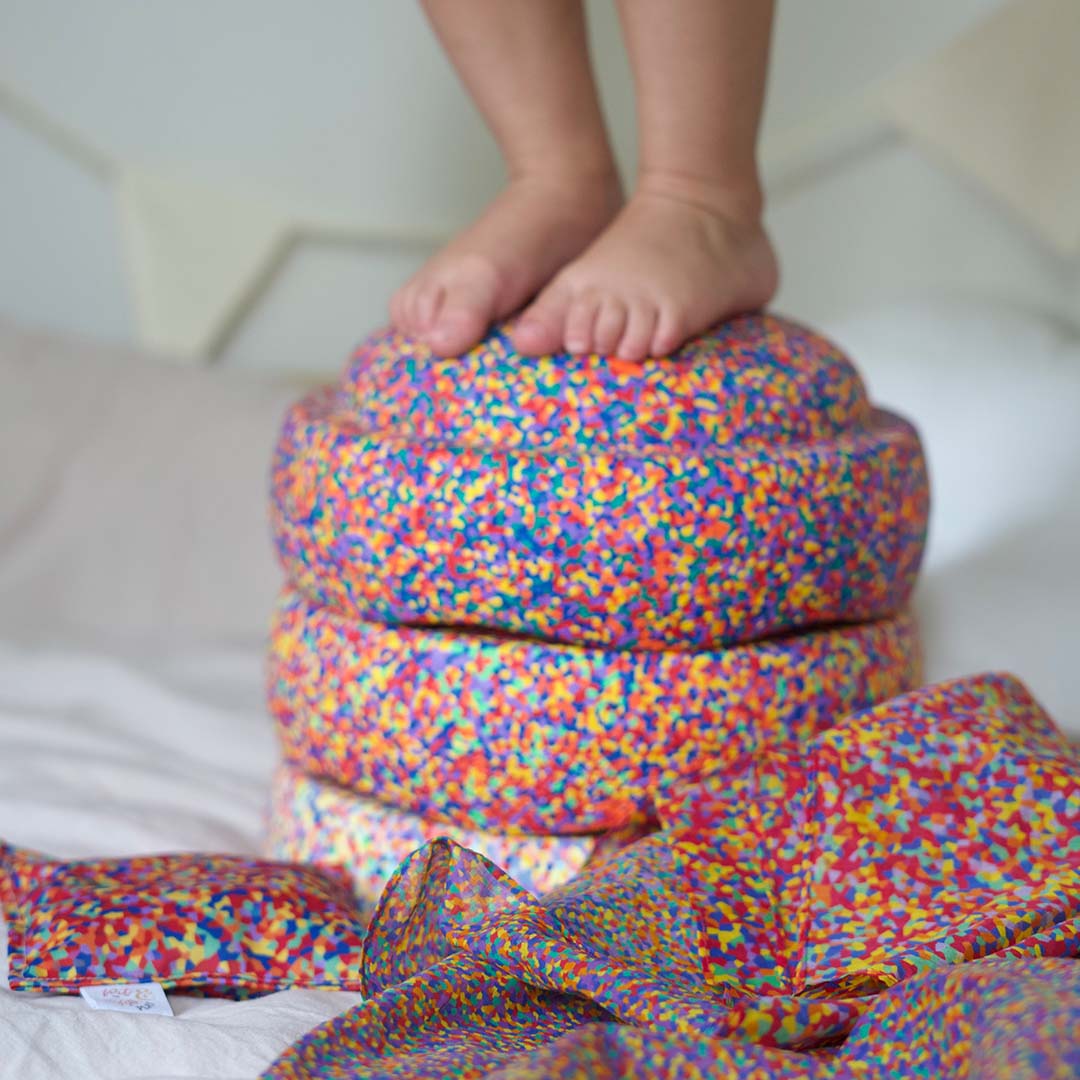 pit and play speeldoek - confetti - 48x48 cm