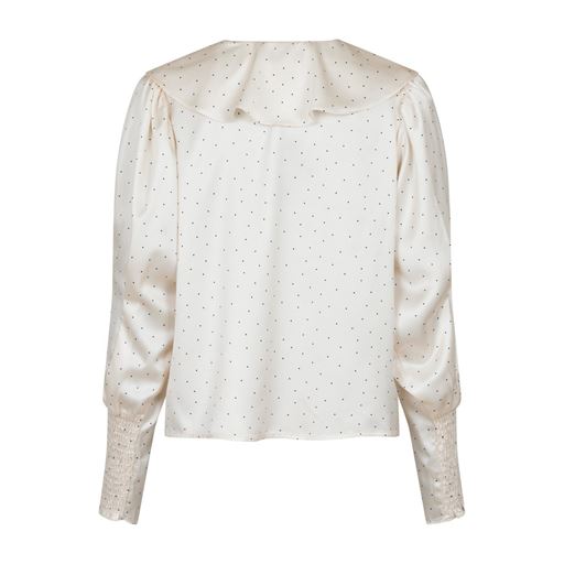 Neo Noir Sandie Mini Dot Bluse, Creme, 42