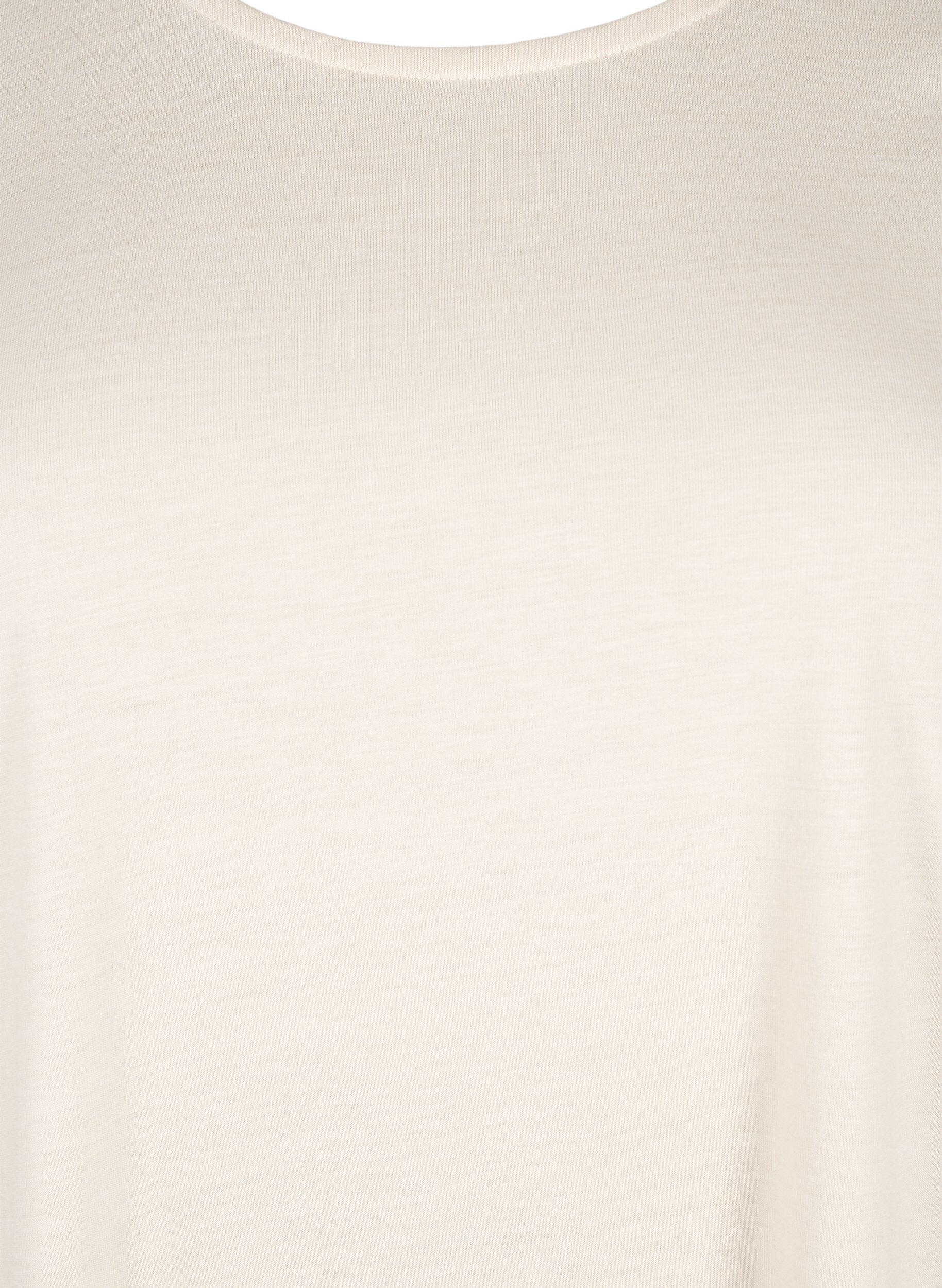 Langærmet t-shirt med rund hals