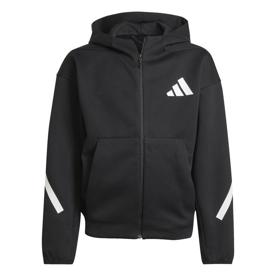 adidas Sweat à Capuche Z.N.E. Full Zip - Noir/Blanc Enfant