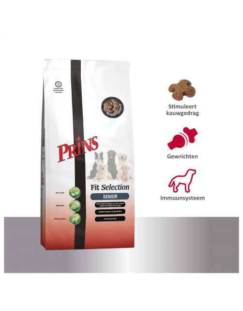 Prins Fit-Selection Senior Gevogelte&Vlees - Hondenvoer