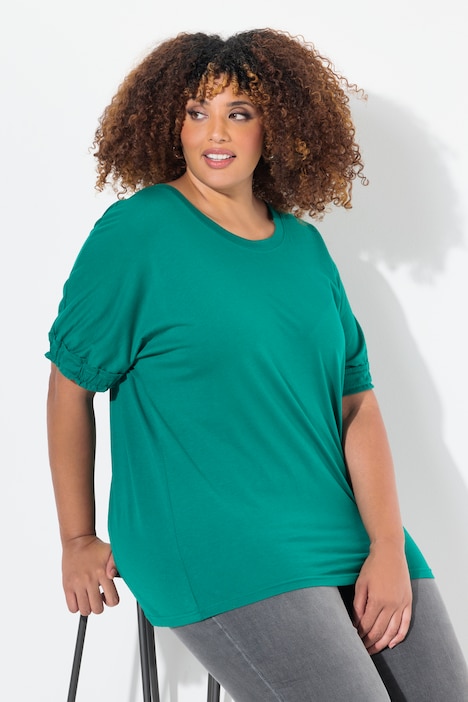 T-Shirt, Rüschen-Halbarm, Modalmischung