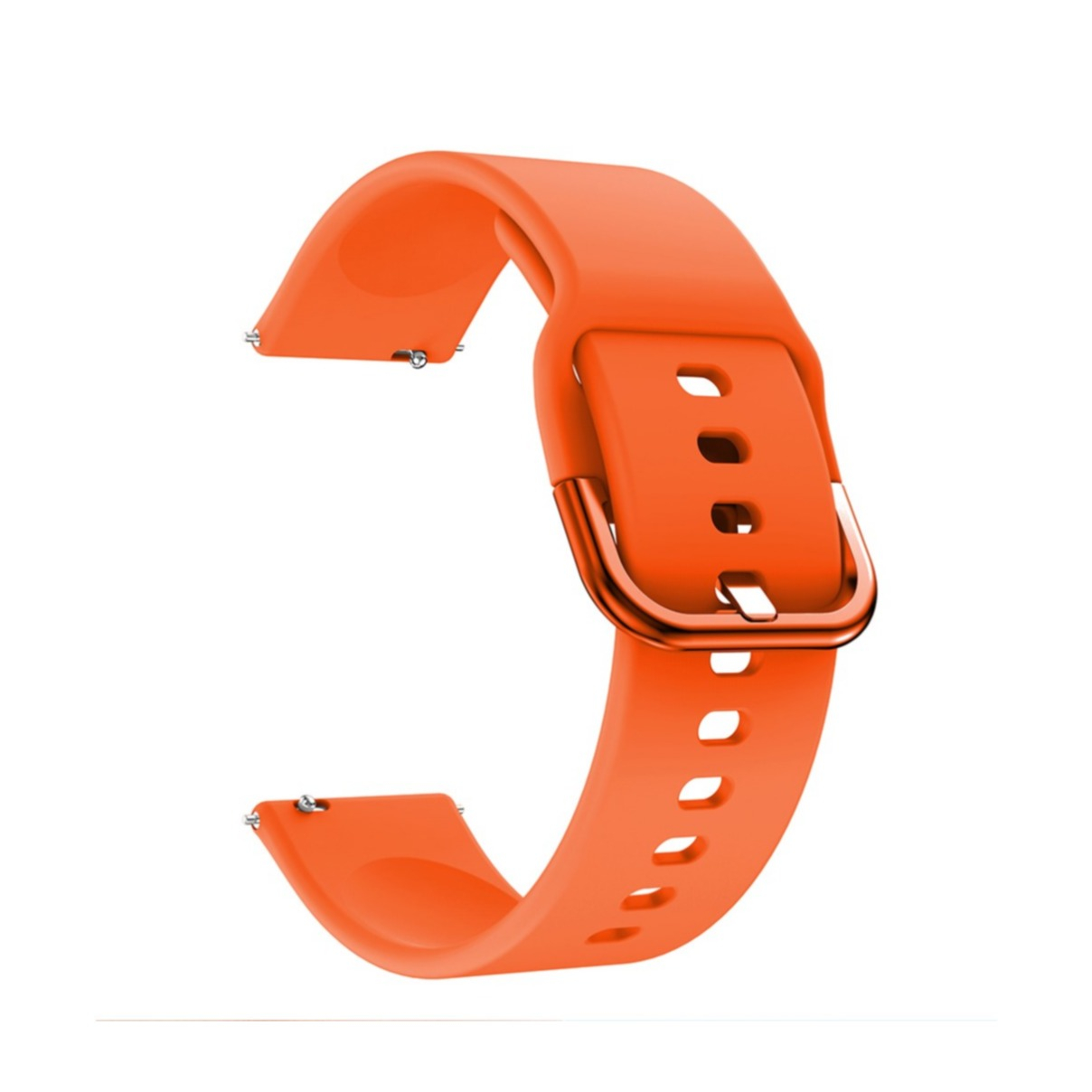 Samsung Galaxy Watch 4 (40mm) Silikon Sport Armband mit Dornschliesse (Gelenkumfang: 155-195mm) - Orange