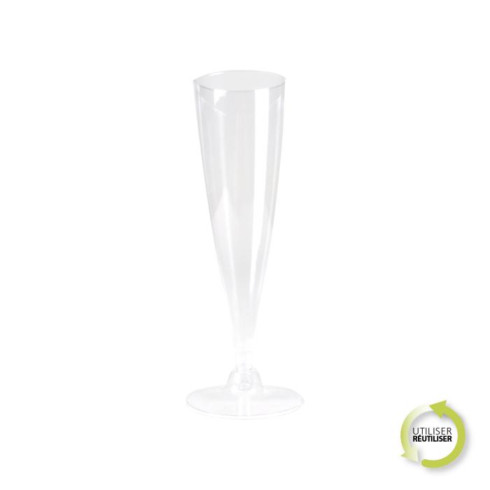SET 6 FLUTES A CHAMPAGNE 14CL TRANSPARENT