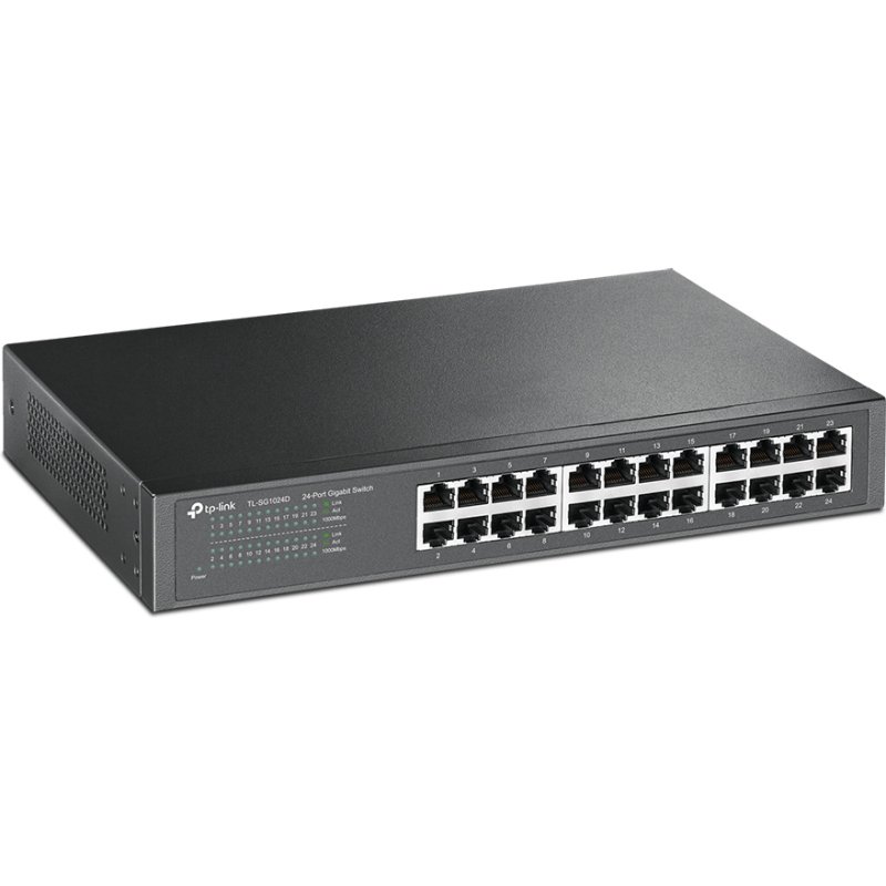 TP-Link TL-SG1024D Non-géré Gigabit Ethernet (10/100/1000) Gris