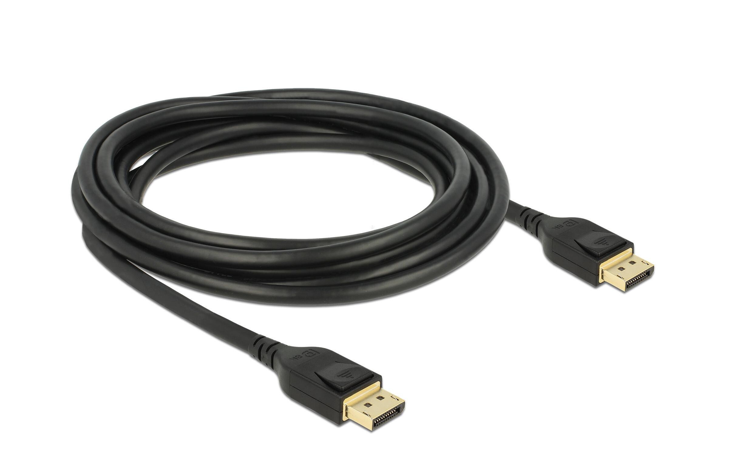 Kabel DisplayPort – DisplayPort, 3 m DPv1.4, 8K/60HzDelock DisplayPort Kabel 8K 60 Hz 2 m DP 8K zertifiziert