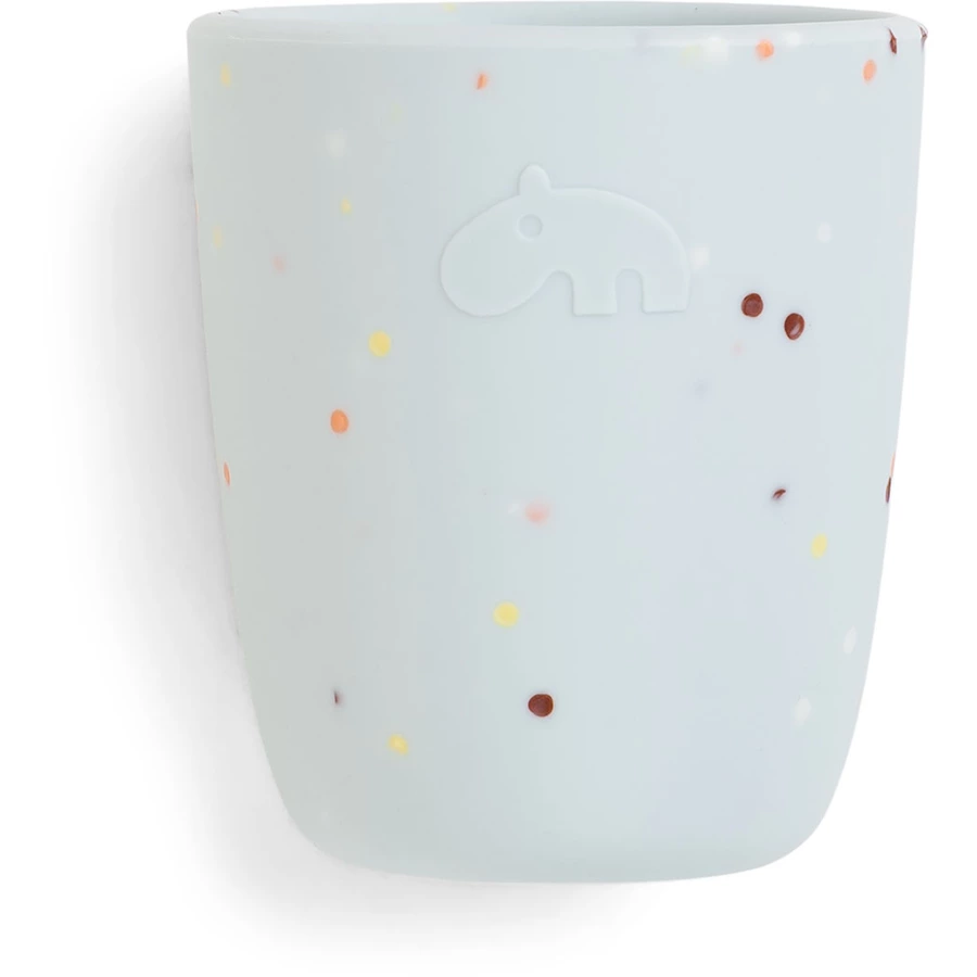 Done by Deer™ Silikon Geschirr-Set Confetti blau