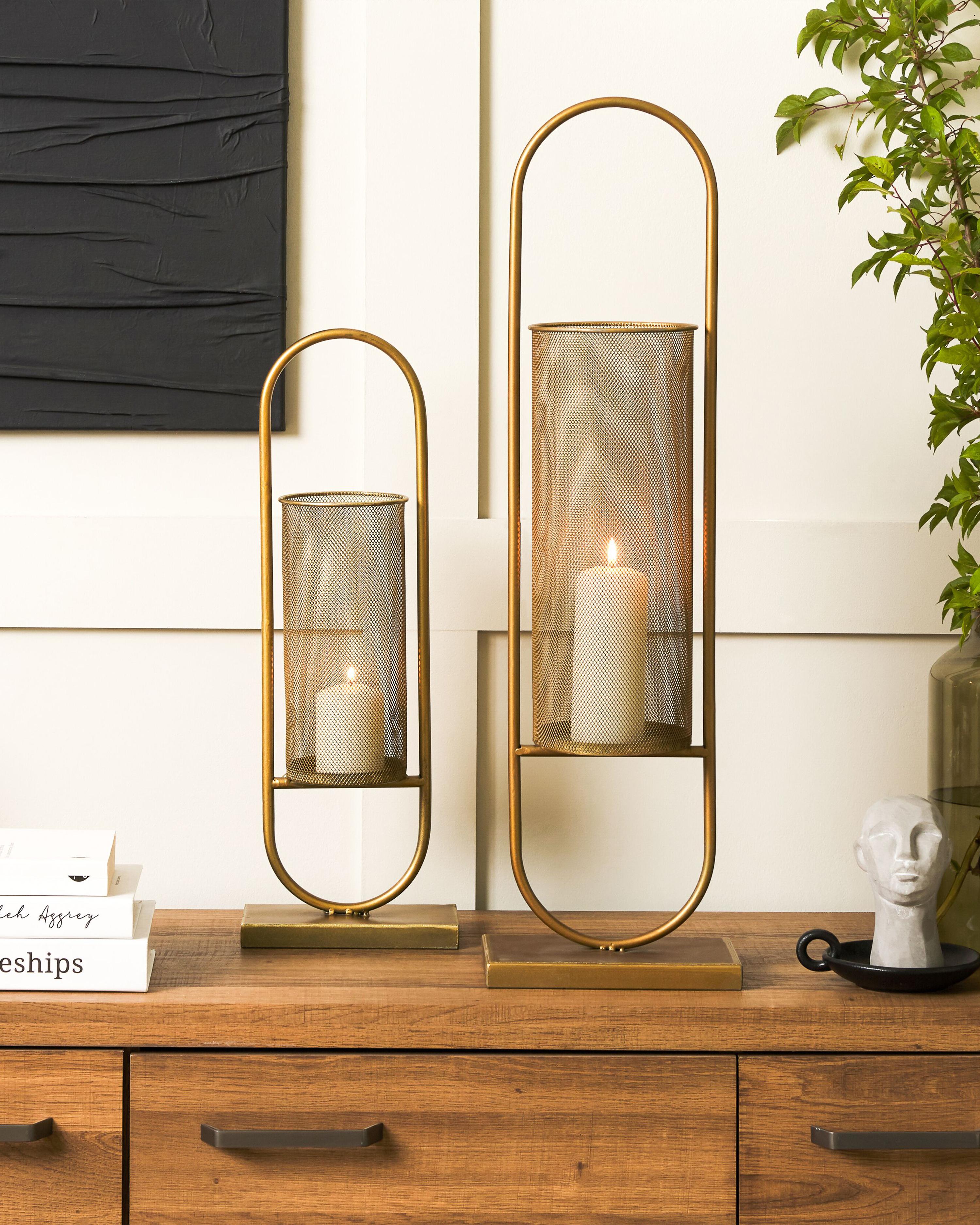 Kaarshouder BOHOL Metaal 53 cm Goud