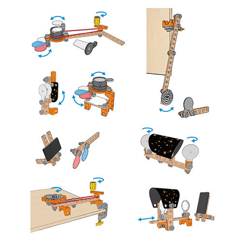 Hape bouwset optica laboratorium - 54-delig