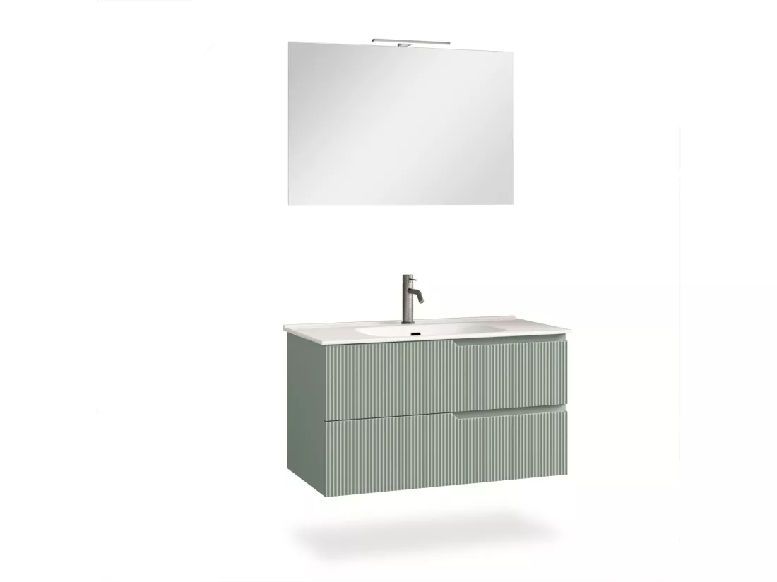 Ensemble salle de bain 4 pièces VENERE vert sauge