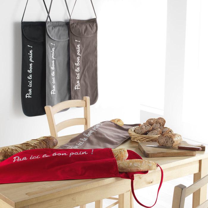 SAC A PAIN 28X70 CM COTON CUISTOT ROUGE