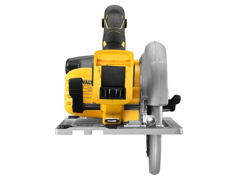 DEWALT Akku-Handkreissäge DCS572NT 18 V, Solo Leistungsstarke XR 18 Volt Akku-Handkreissäge mit 58 mm hoher Schnitttiefe