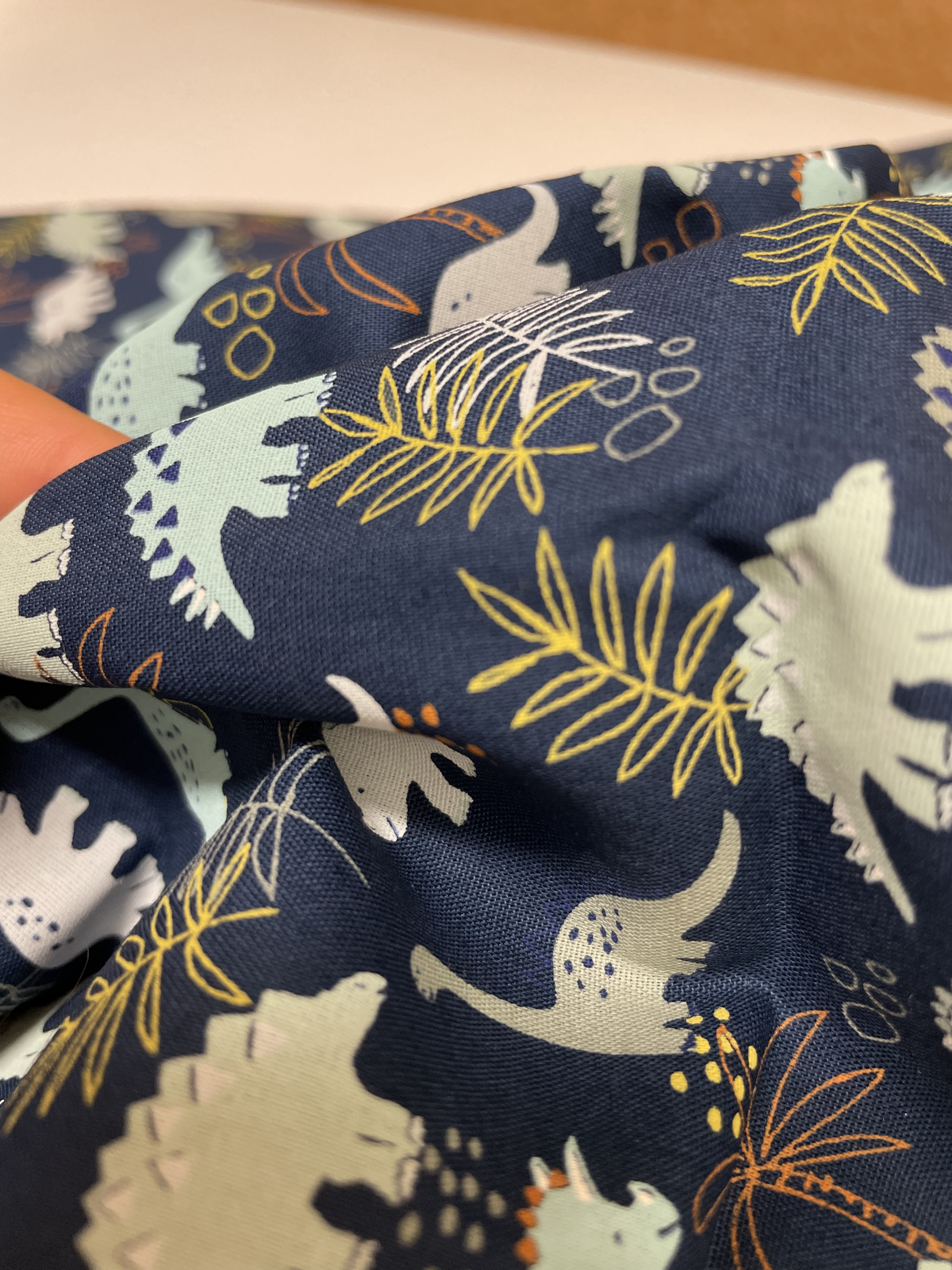 Tissu Coton Au Mètre Dino Bleu Ex1063