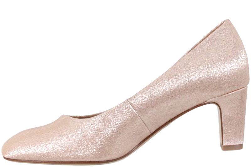 TAMARIS ROSE GLAM PUMPS I ROSA TEKSTIL