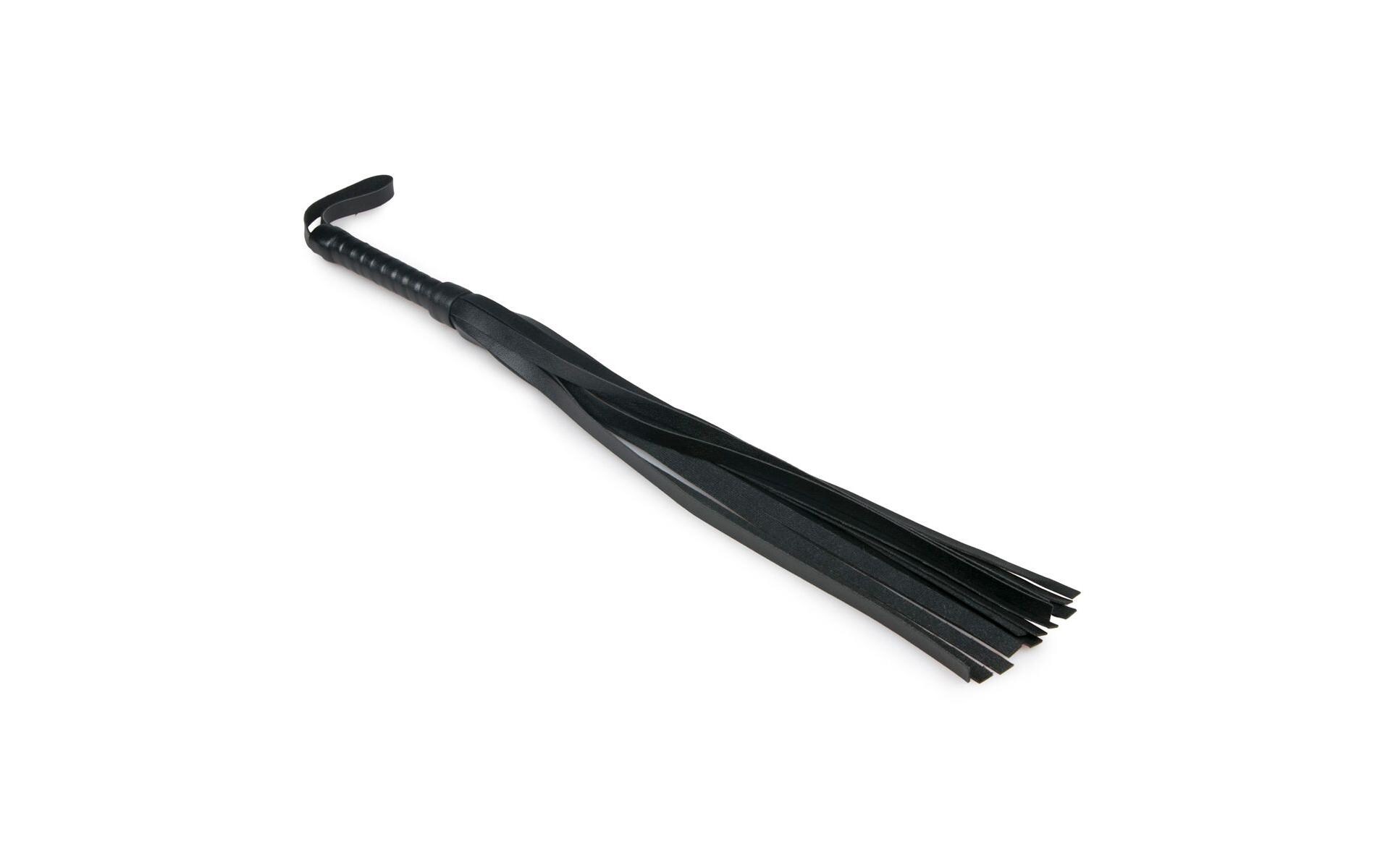 Riemenpeitsche SchwarzHochwertiges Sextoy für erotische Bondage-Spiele