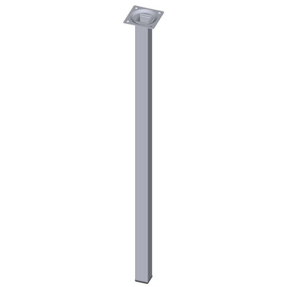 MØBELBEN ELEMENT-SYSTEM FIRKANTET 25X25X600MM KROM