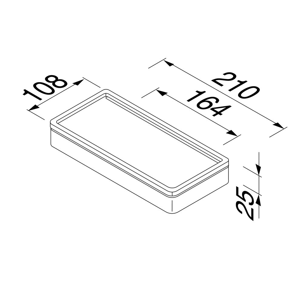 Geesa Frame planchet universeel 21cm wit/chroom