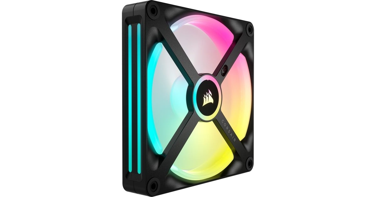 CorsairiCUE LINK QX140 RGB Uitbreidingskit case fan  (Zwart, 140 x 140 x 25 mm, PWM)