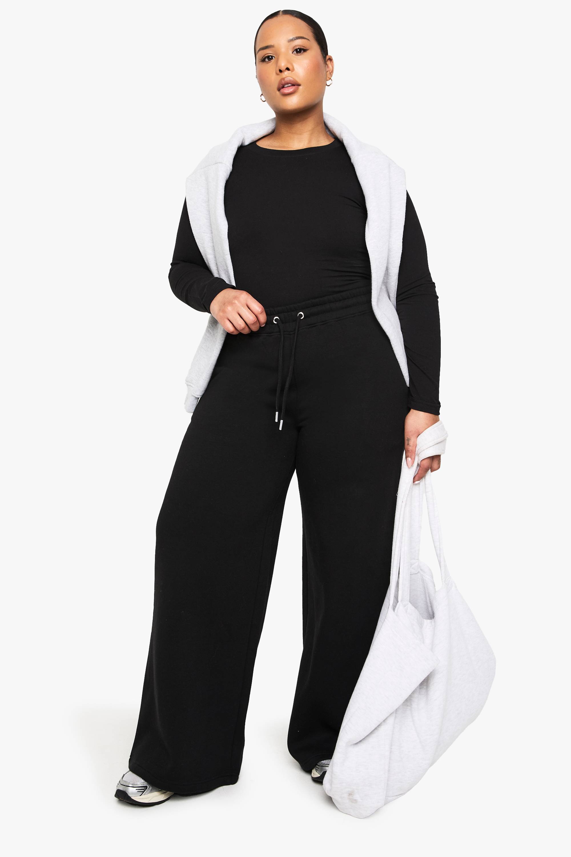 boohoo JOGGERS PLUS-SIZE À JAMBES LARGES