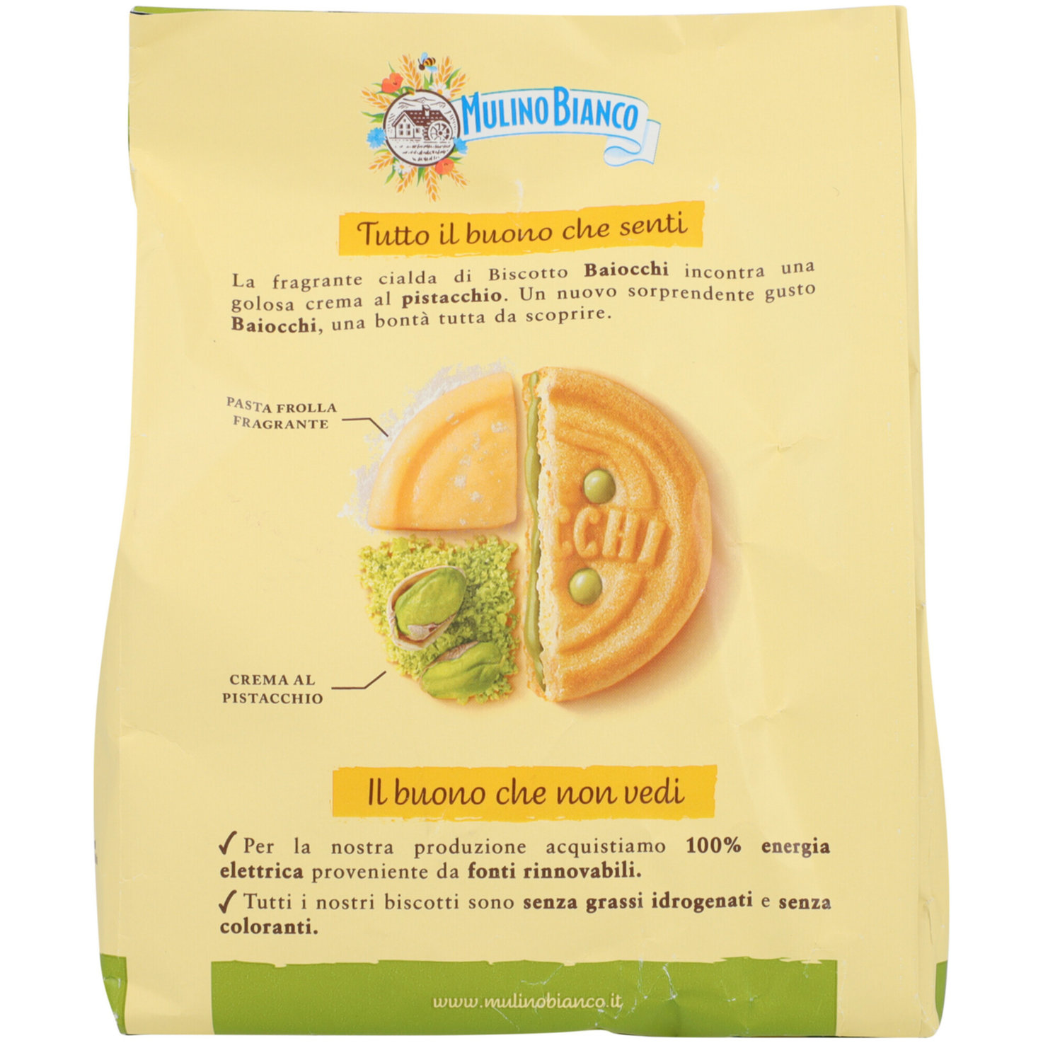 Mulino Bianco Baiocchi Pistacchio