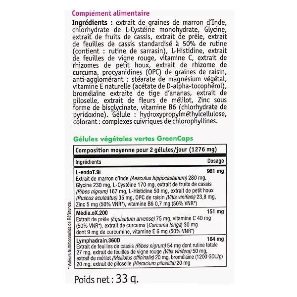 NHCO Phleboxan Conforto Circulatório para Pernas Pesadas 42 cápsulas