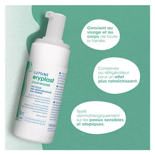 Mousse calmante anti-coceira Lutsine Eryplast 100ml