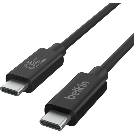 Belkin INZ004BT2MBK câble USB USB4 Gen 2x2 2 m USB C 20 Gbit/s 240 W Noir