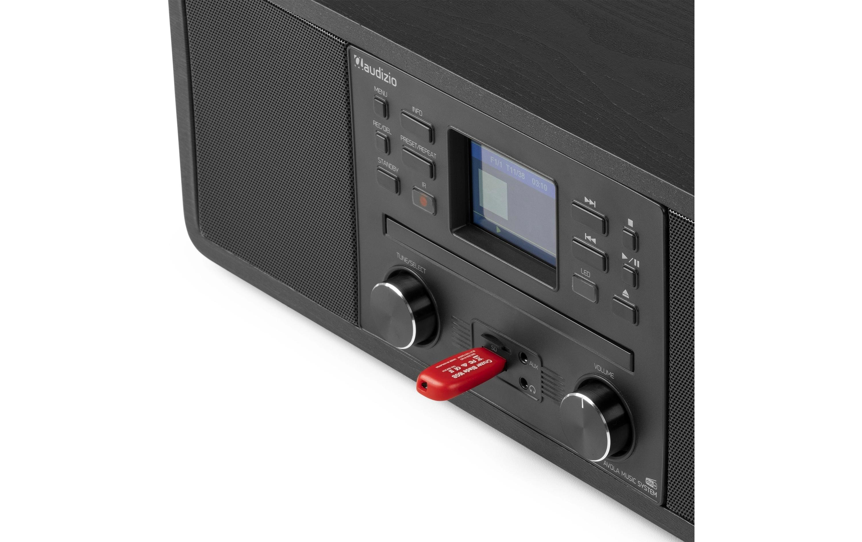 DAB+ Radio Avola Schwarz<br>DAB+ Radio mit CD Spieler, Internet Radio und Bluetooth