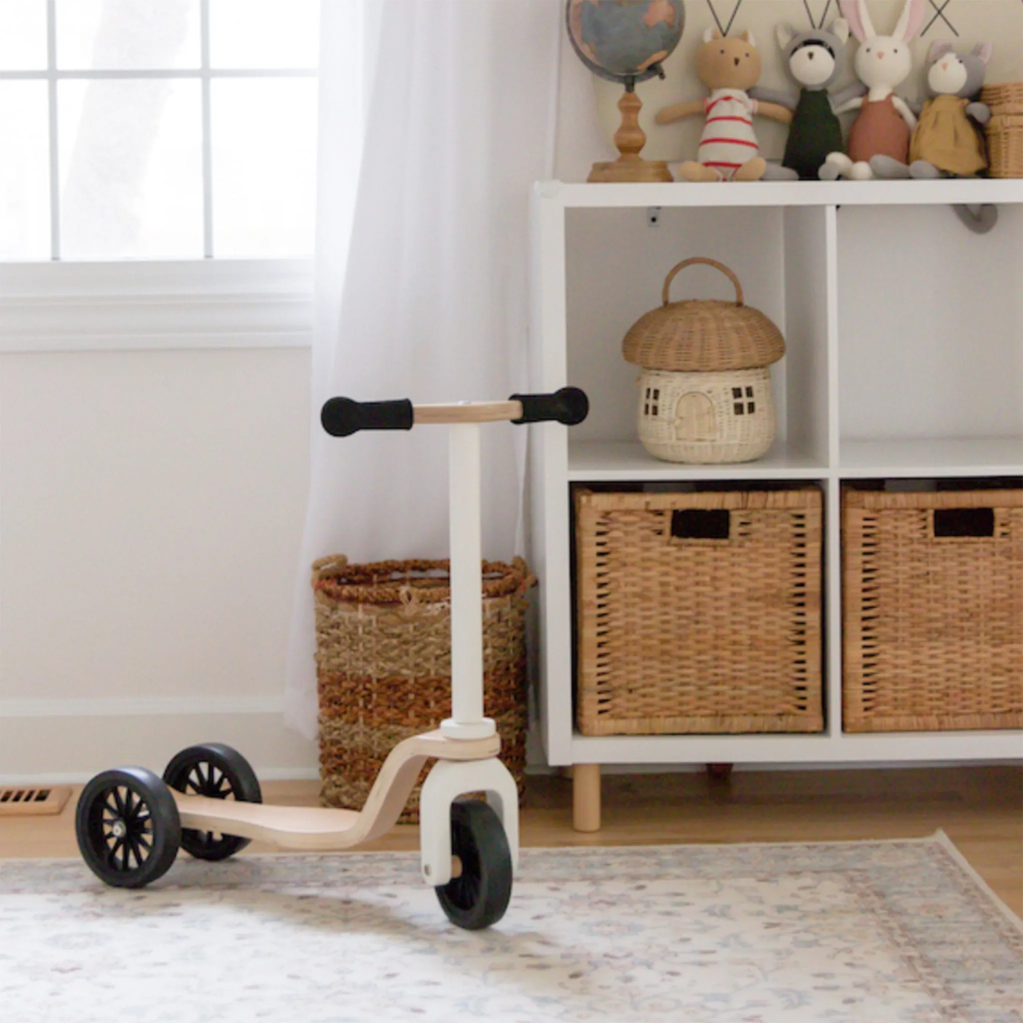 Kinderfeets Trottinette Kinderscooter - Naturel  Blanc