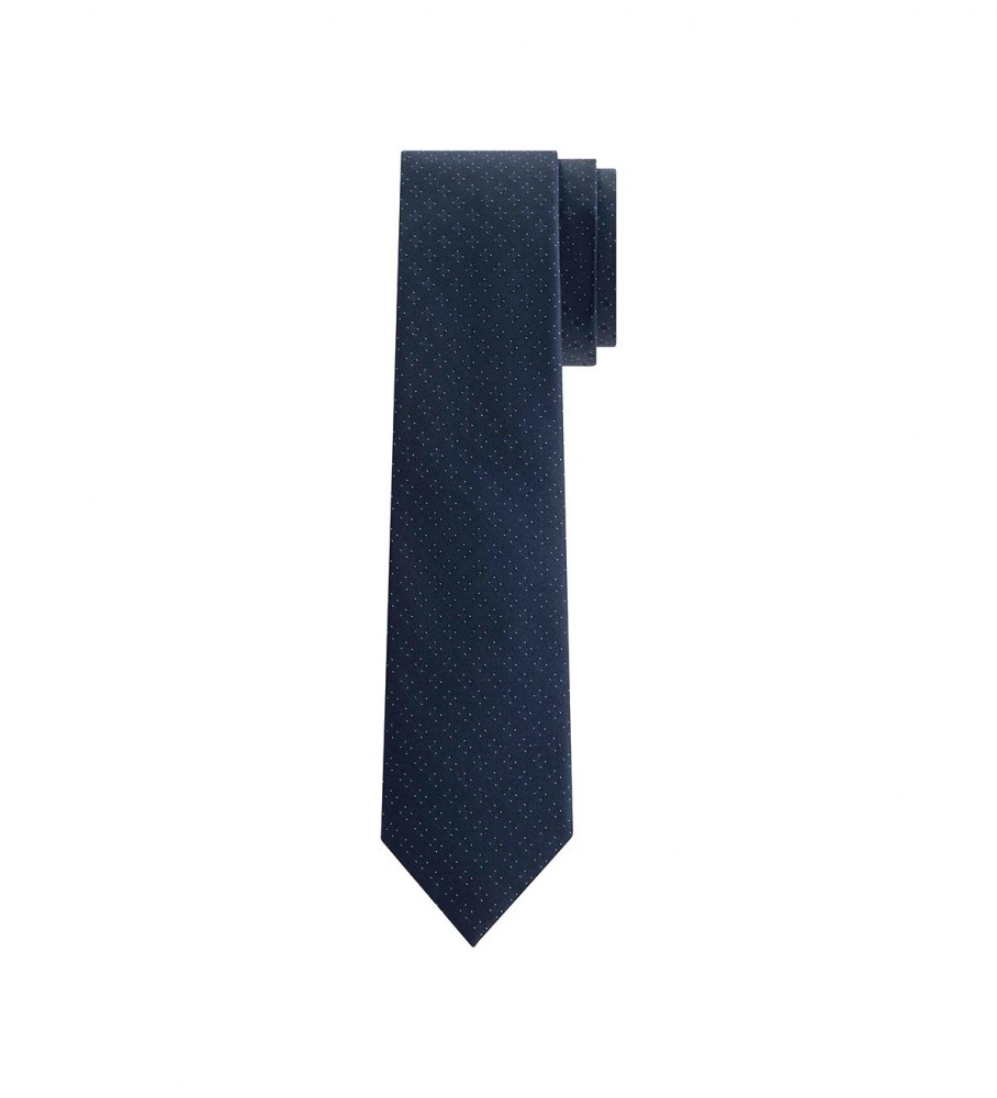 Gravata xadrez azul marinho Calvin Klein
