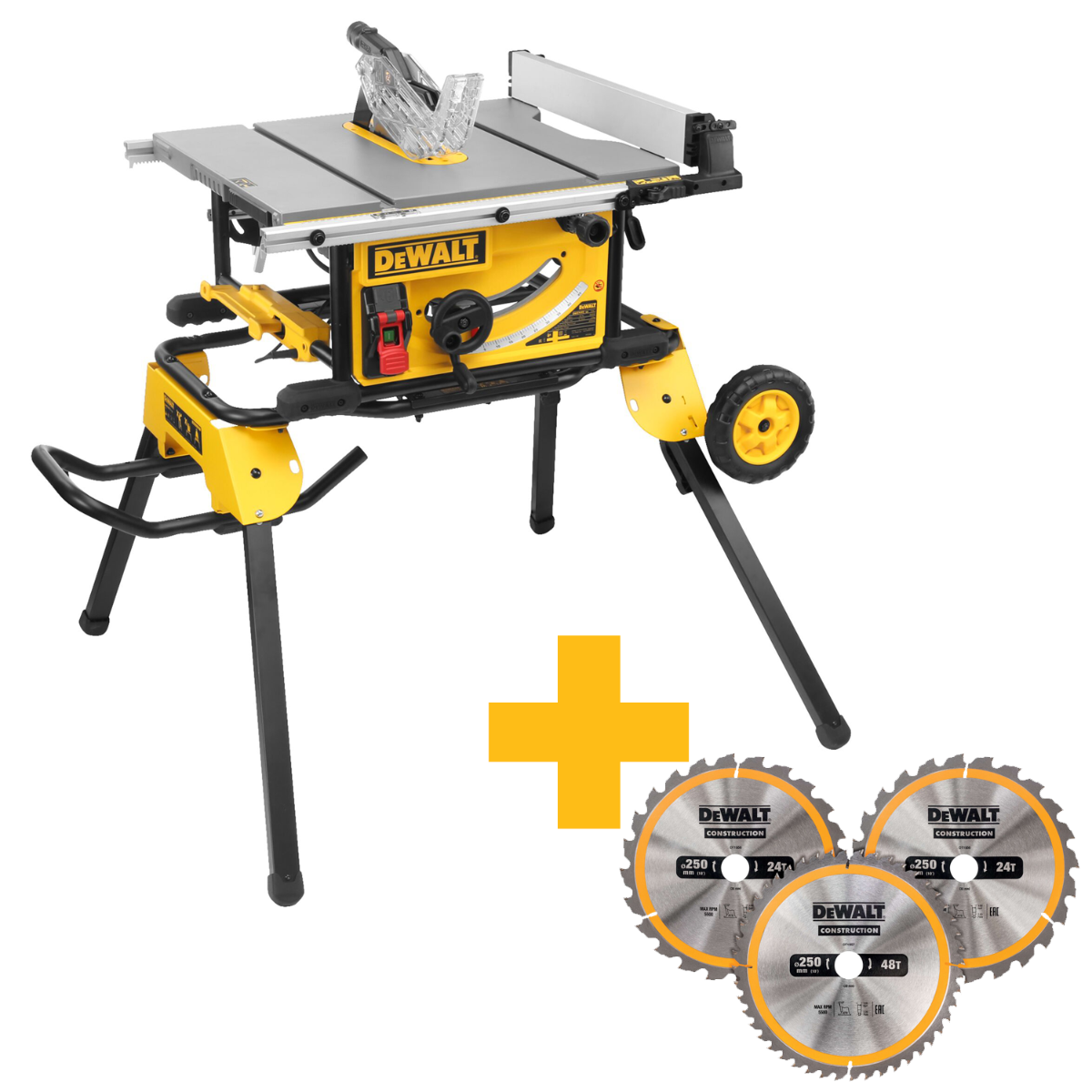 DeWALT DWE7492SET Zaagtafel   DWE74911 Rijdbaar onderstel