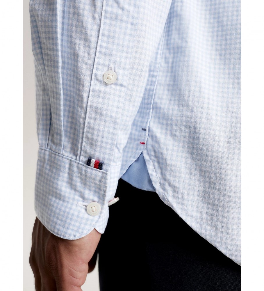 Camisa Tommy Hilfiger de corte regular com estampa xadrez vichy.