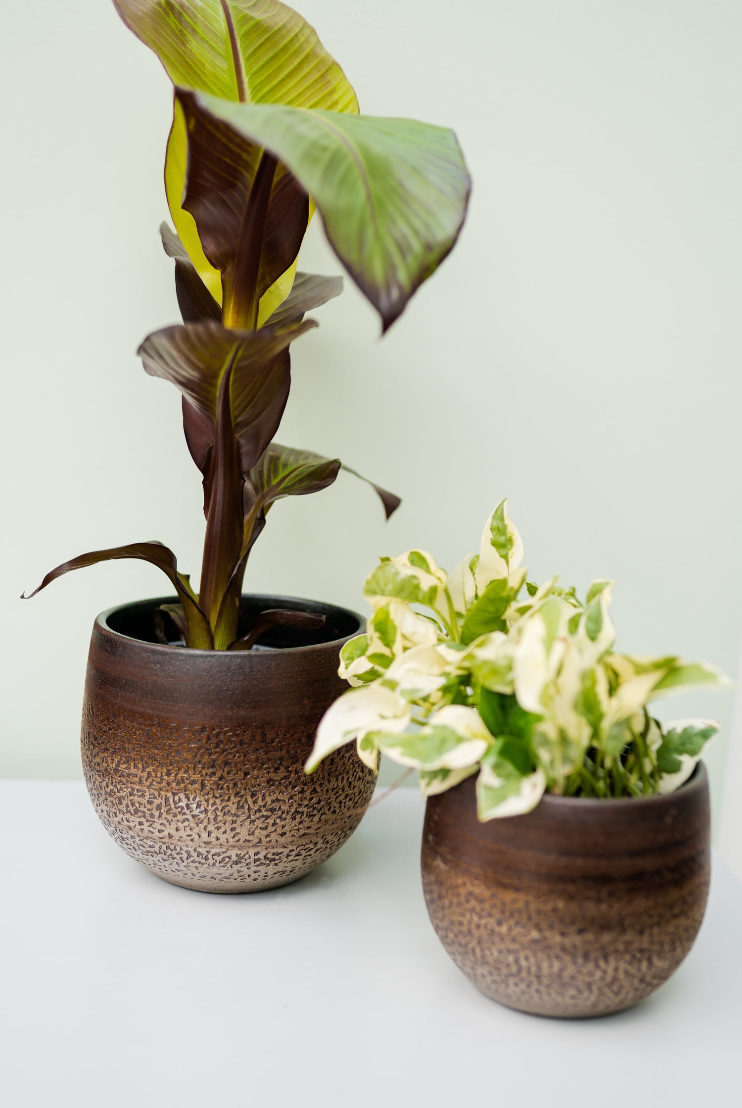 TS bloempot Mya goud / bruin D 26 H 26 cm