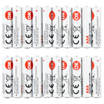 OK Batterij Alkaline AAA 20 stuks
