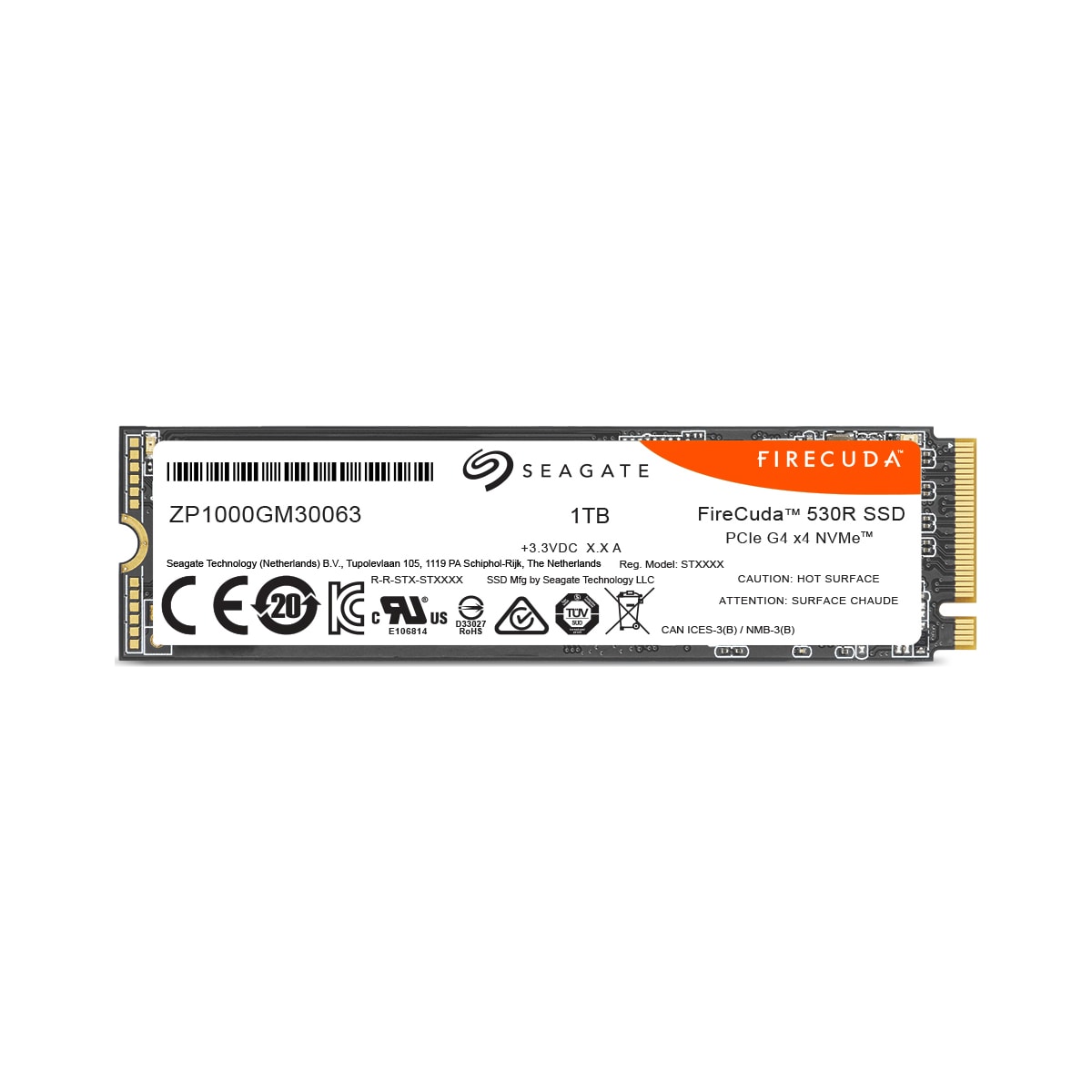 Seagate FireCuda 530R intern SSD (1TB)
