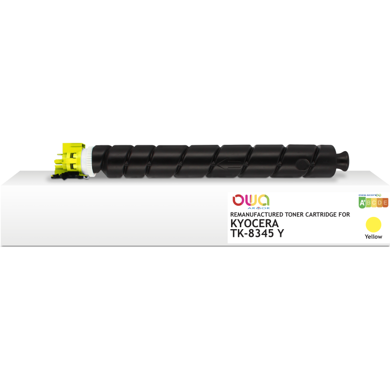 Toner remanufacturé OWA - standard - Jaune - pour KYOCERA TK-8345Y