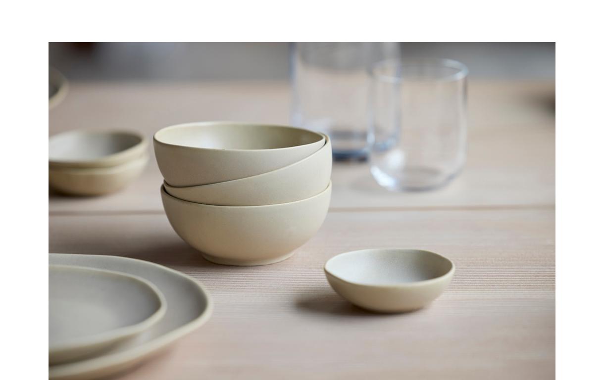 Schale Shoku 12.5 cm, 6 Stück, BeigeSchalen-Set aus Steinzeug