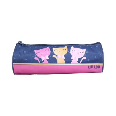 Trousse ronde Lililou - 1 compartiment - noir - Bagtrotter