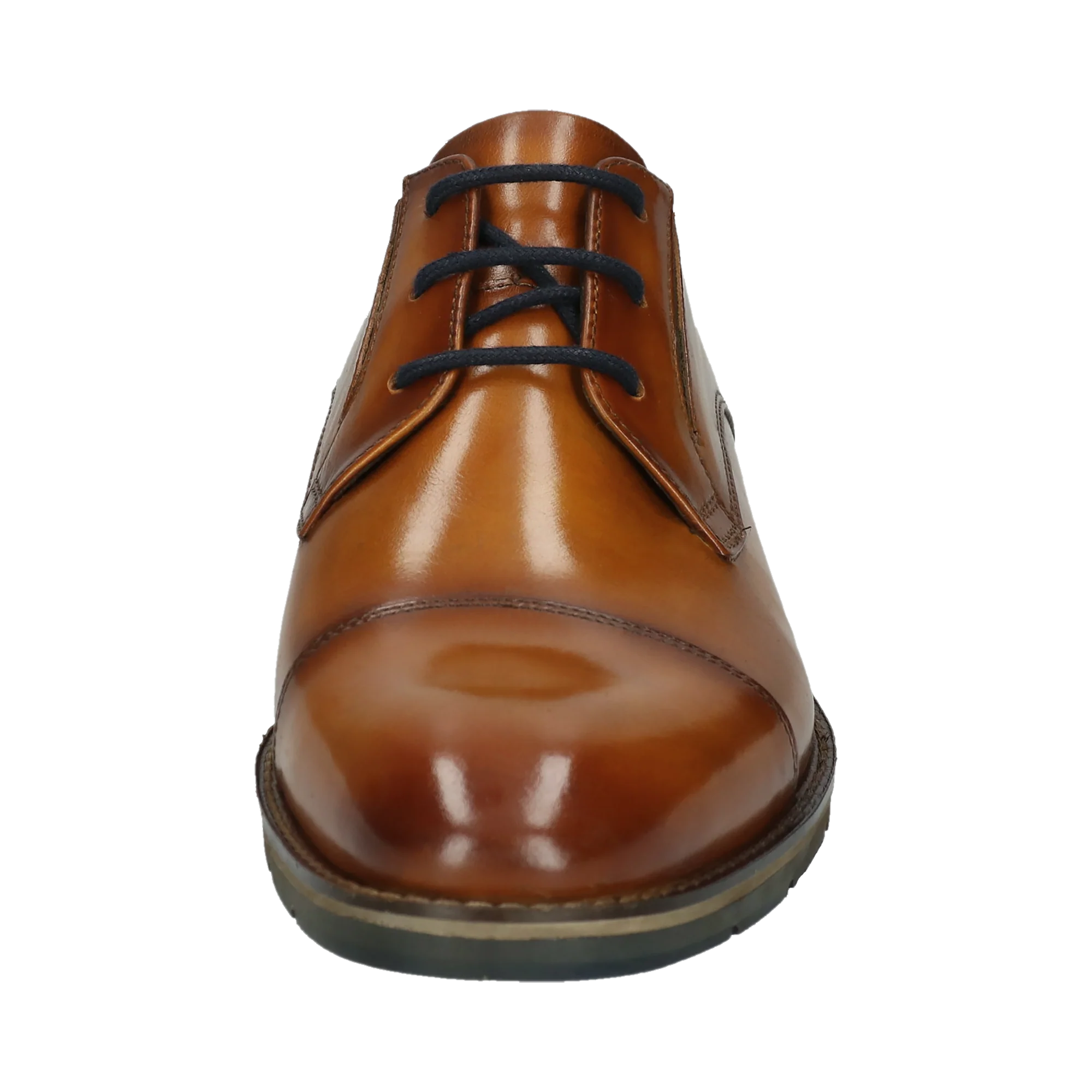 Leder Business Schnürer cognac